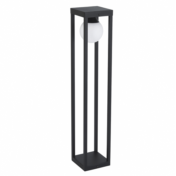 Balizador Preto Externo Alum&iacute;nio IP44 70cm
