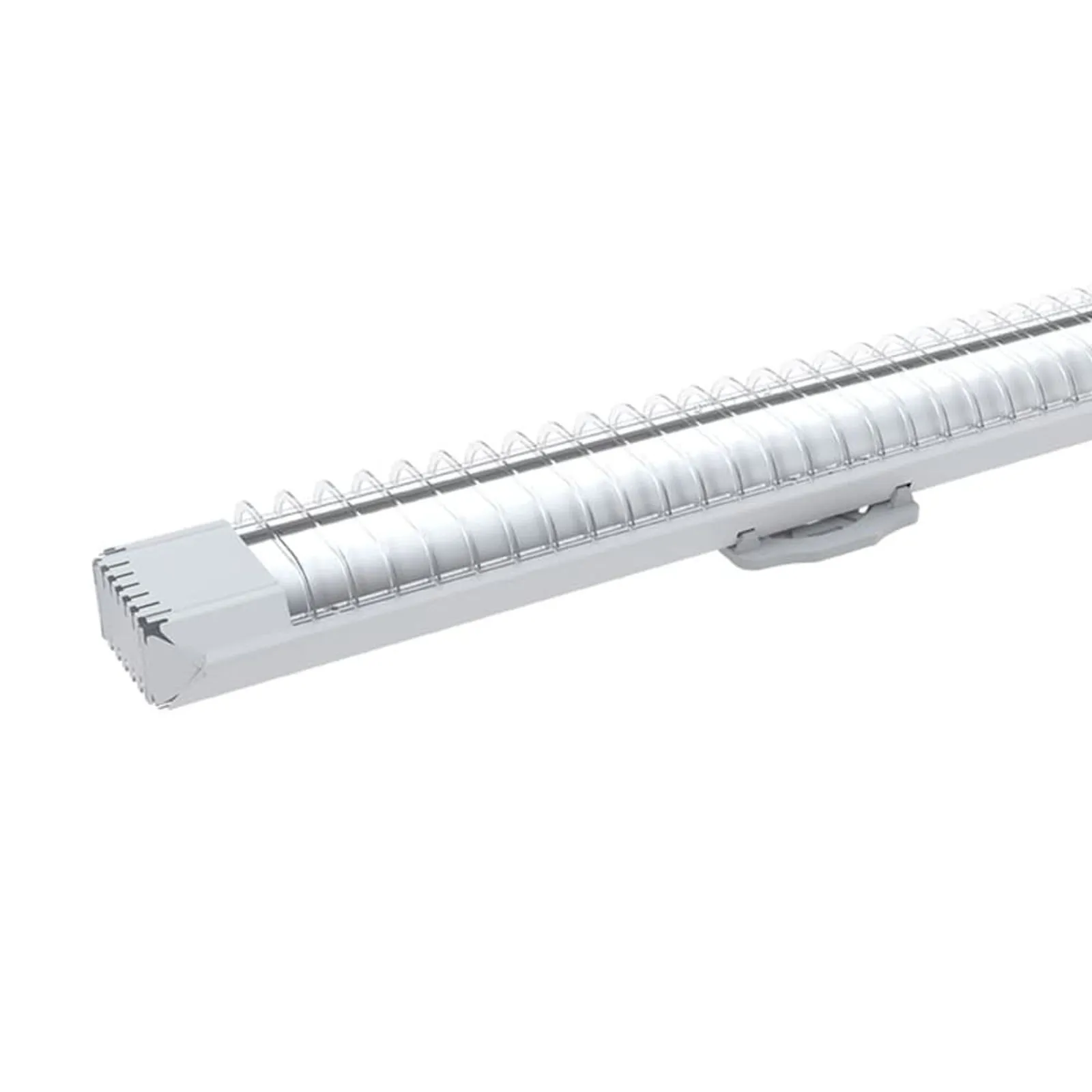 Lumin&aacute;ria Calha Lumif&aacute;cil Sobrepor A&ccedil;o 2 L&acirc;mpadas T8