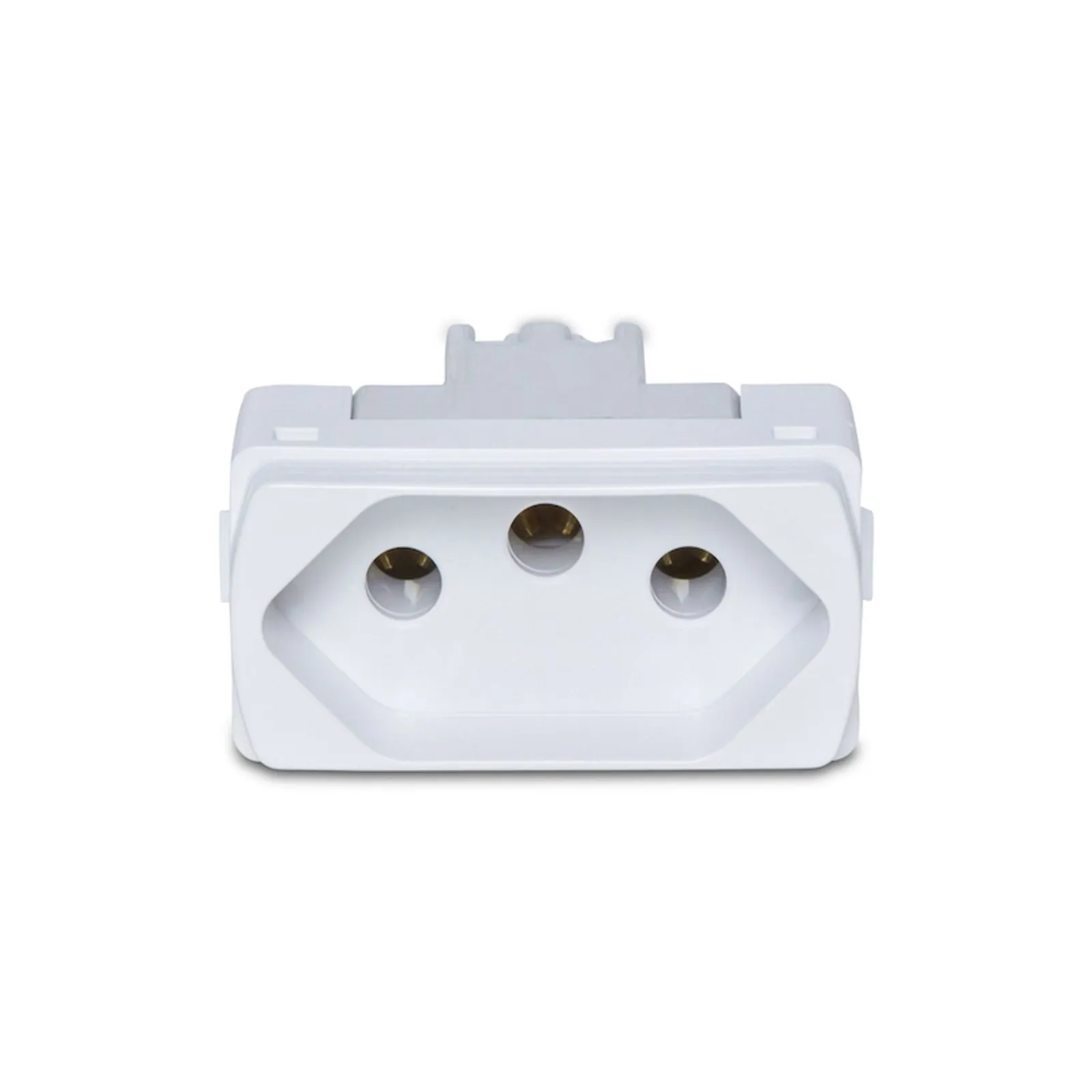 M&oacute;dulo Tomada 2P+T 20A/250V Branco