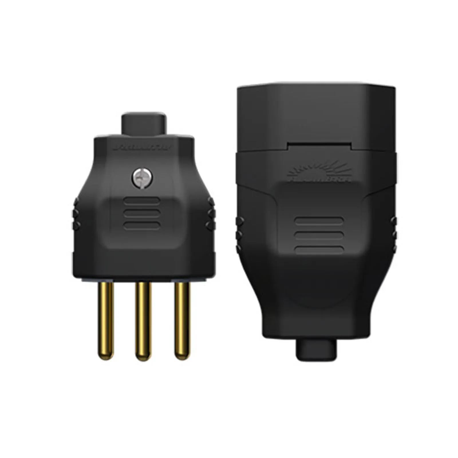 Conjunto de Tomada Macho + F&ecirc;mea 2P+T 10A 250V