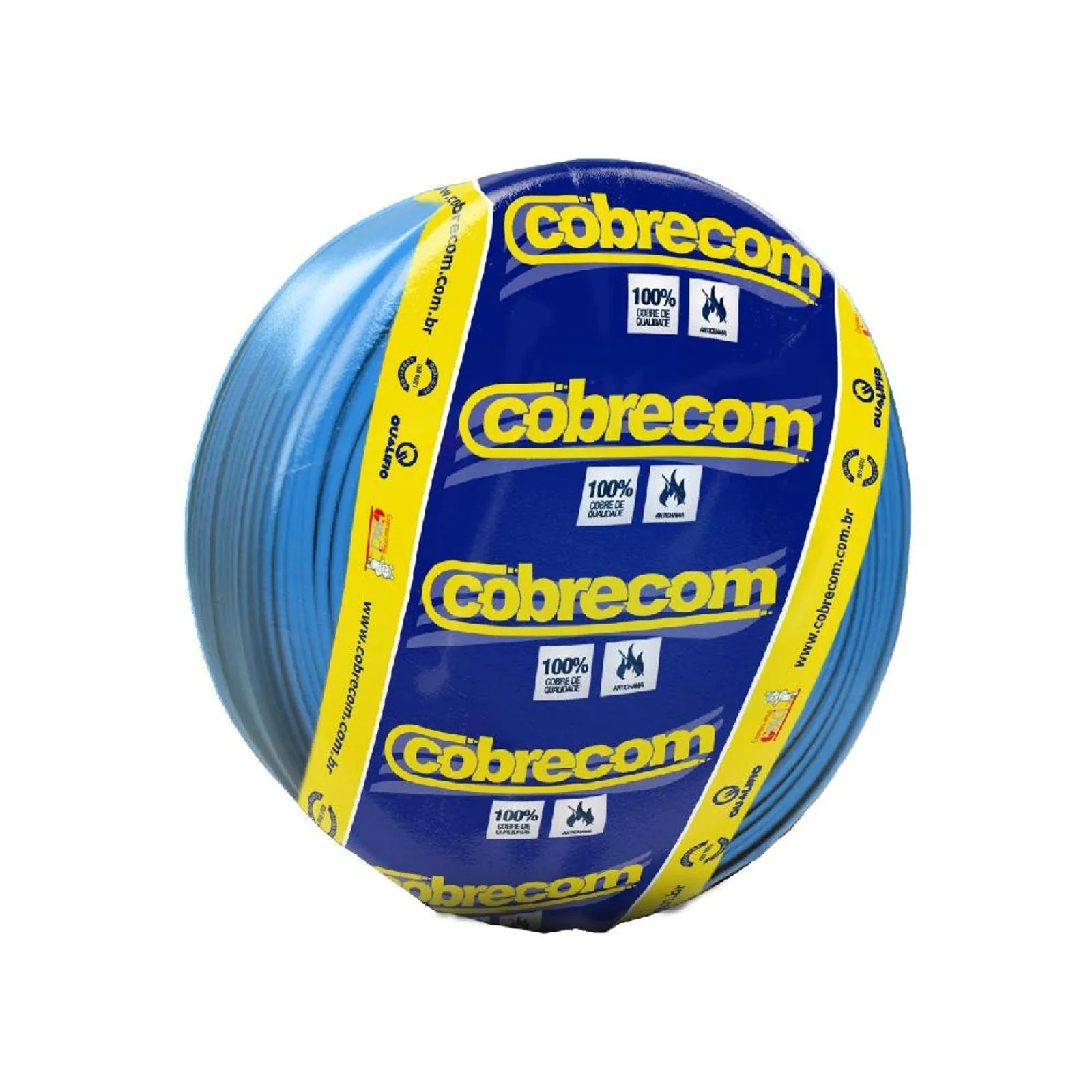 Cabo Flex&iacute;vel 10mm&sup2; 750V Cobrecom 100 Metros